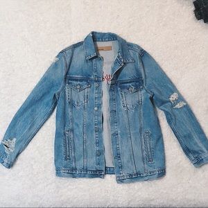 Oversized denim jacket